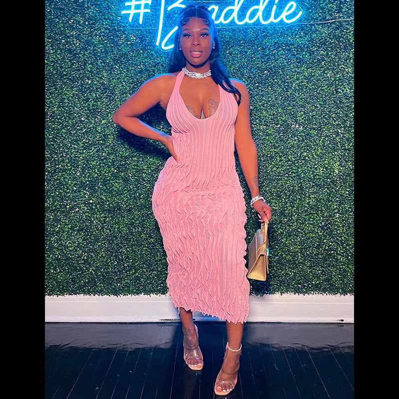 Sexy Solid Color Dresses