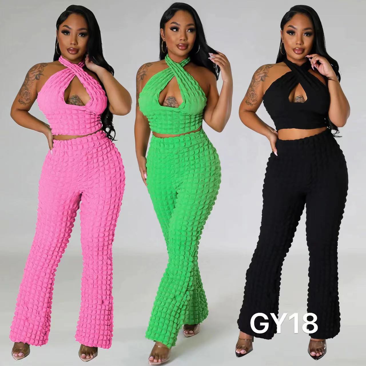 Fashion Casual Sexy Two-Piece Set GY18