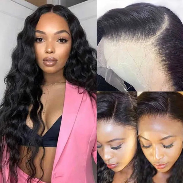 13x4 Lace Front Human Hair Wigs Deep Wave Wig For Women