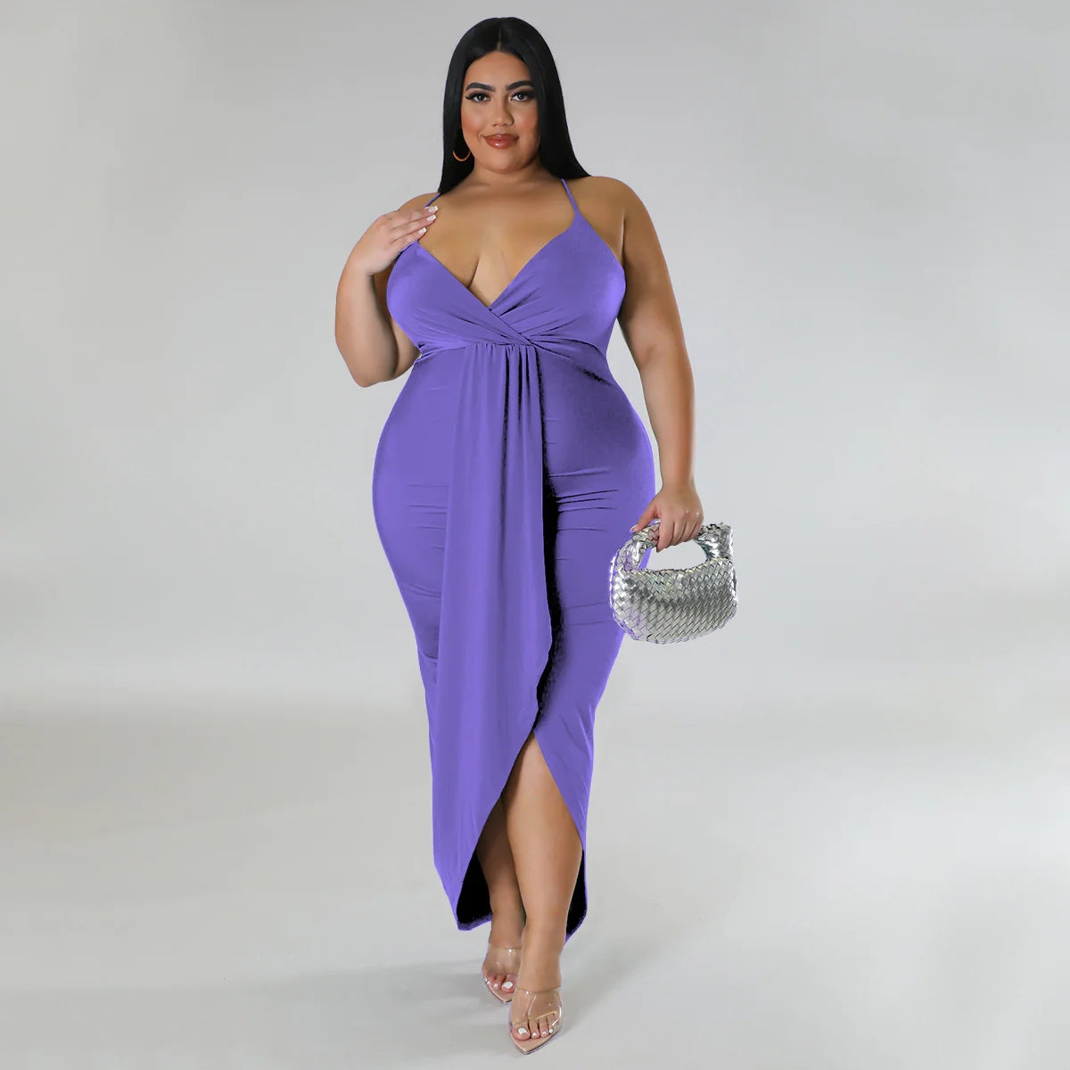 Hot Selling V-Neck Stretch Dress AY2660