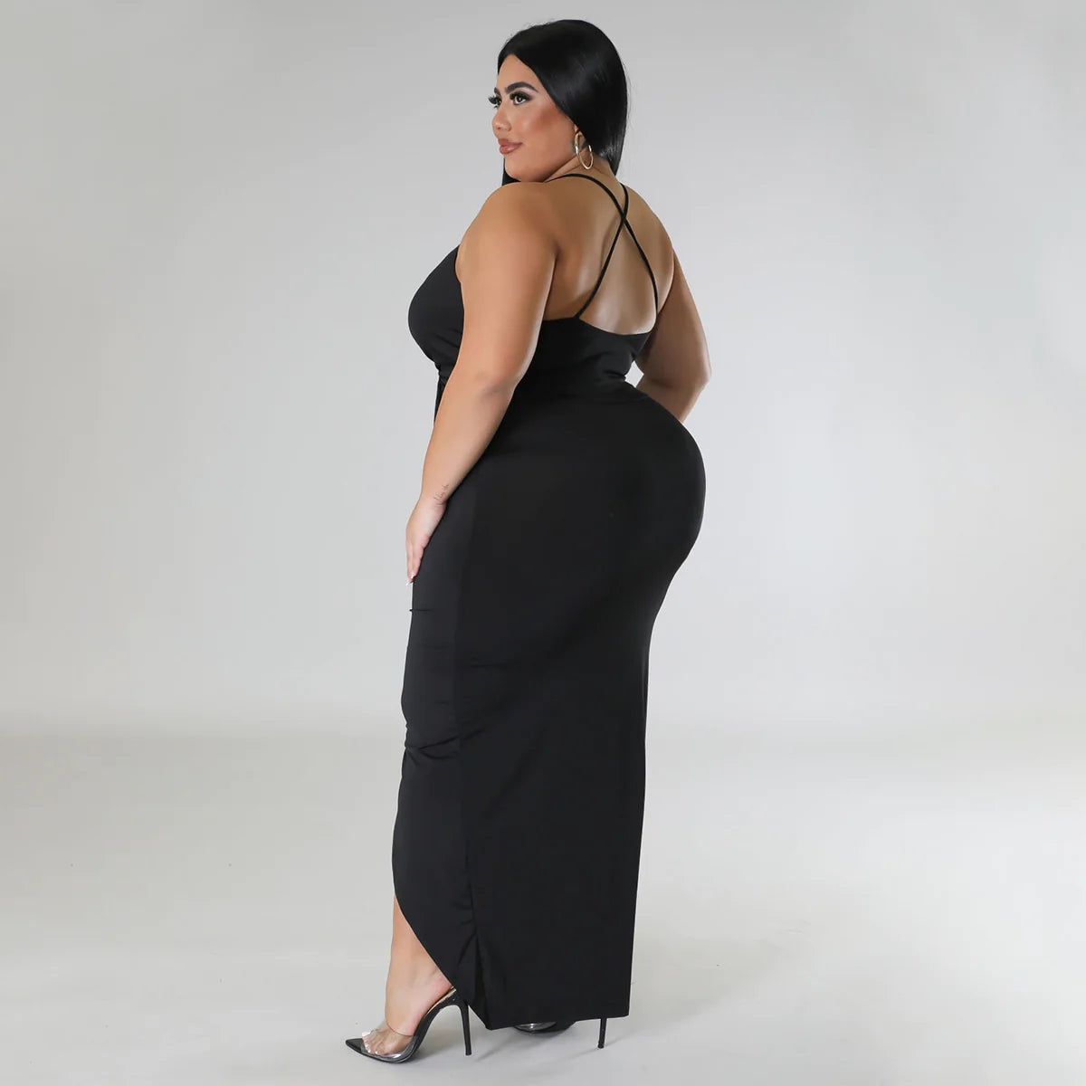 Hot Selling V-Neck Stretch Dress AY2660