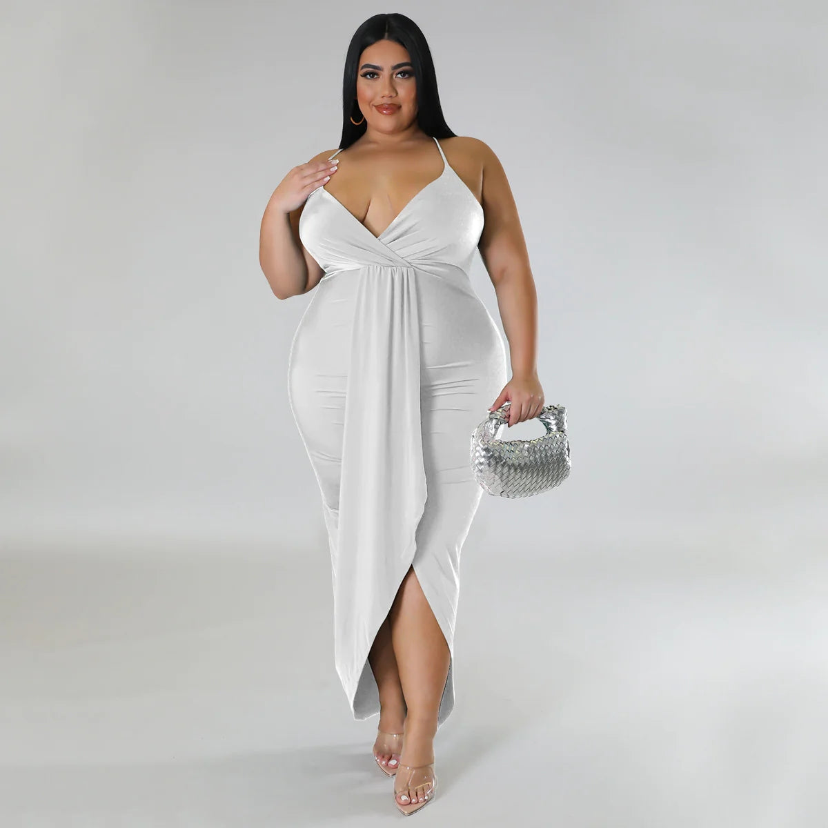 Hot Selling V-Neck Stretch Dress AY2660