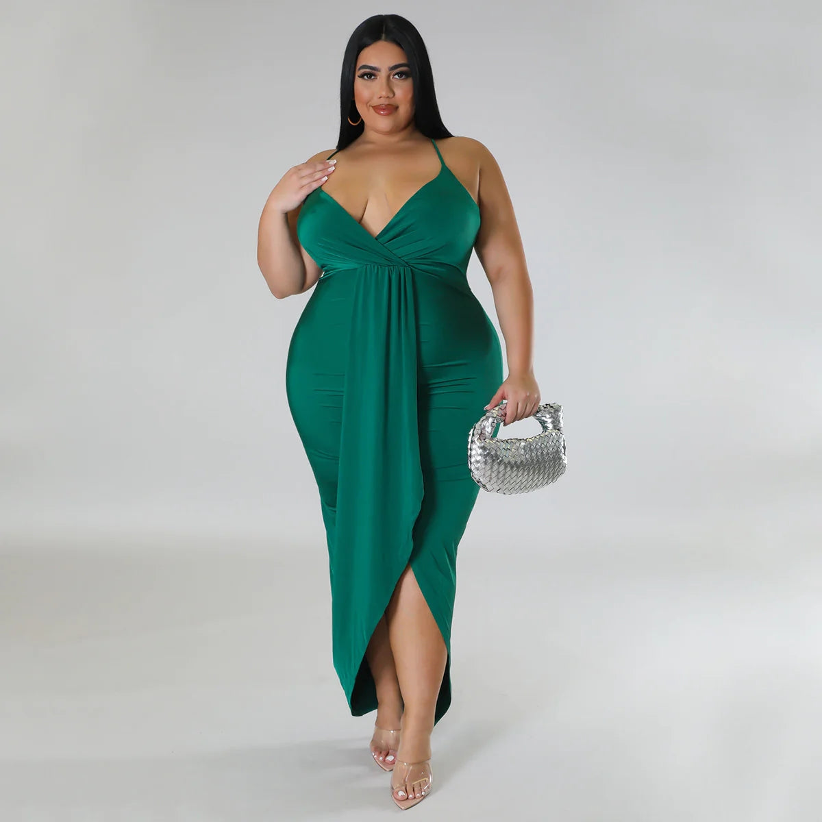 Hot Selling V-Neck Stretch Dress AY2660