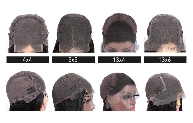 5x5 Lace Closure Wig Deep Wave Human Hair Wigs for Women