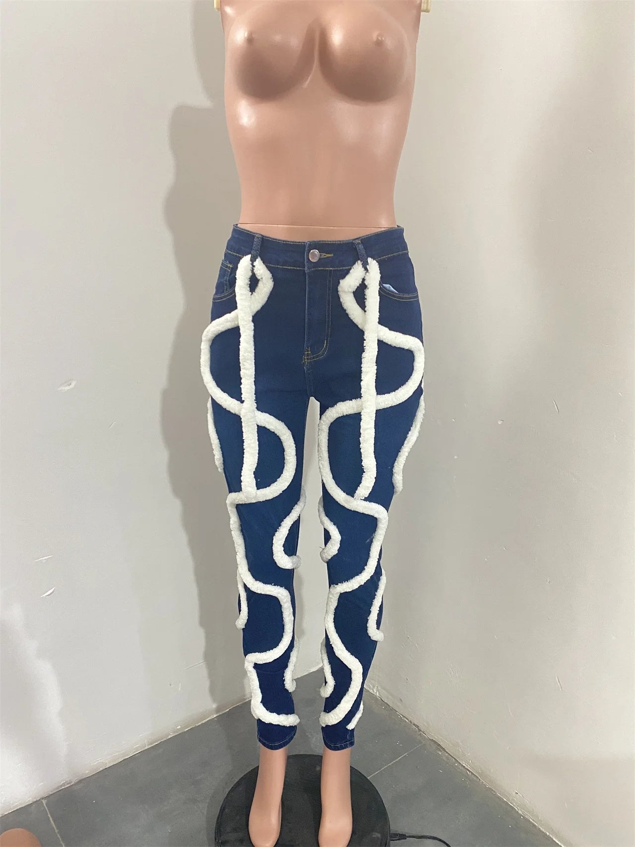 Hot selling fluffy elastic wash denim AY2627