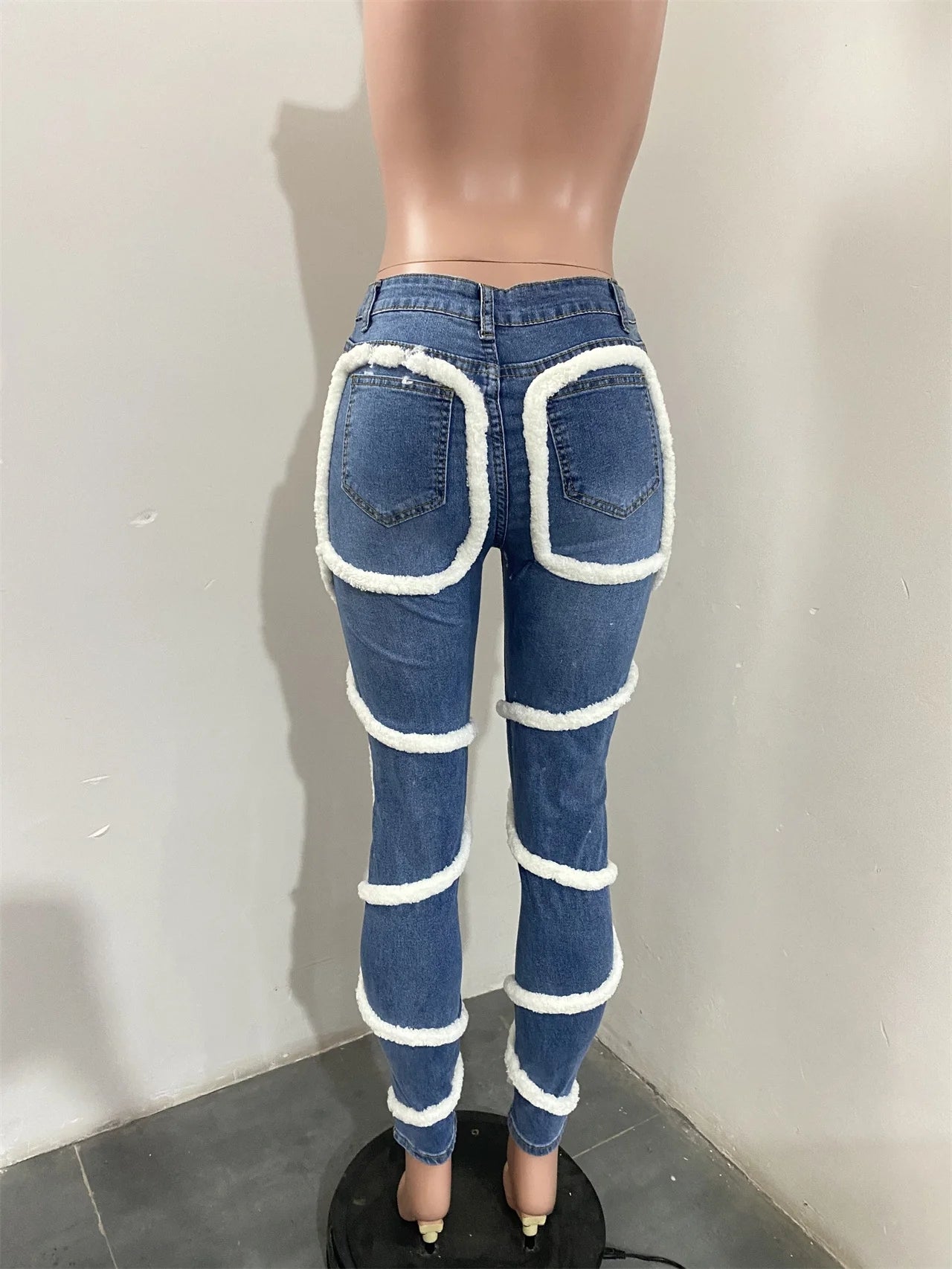 Hot selling fluffy elastic wash denim AY2627
