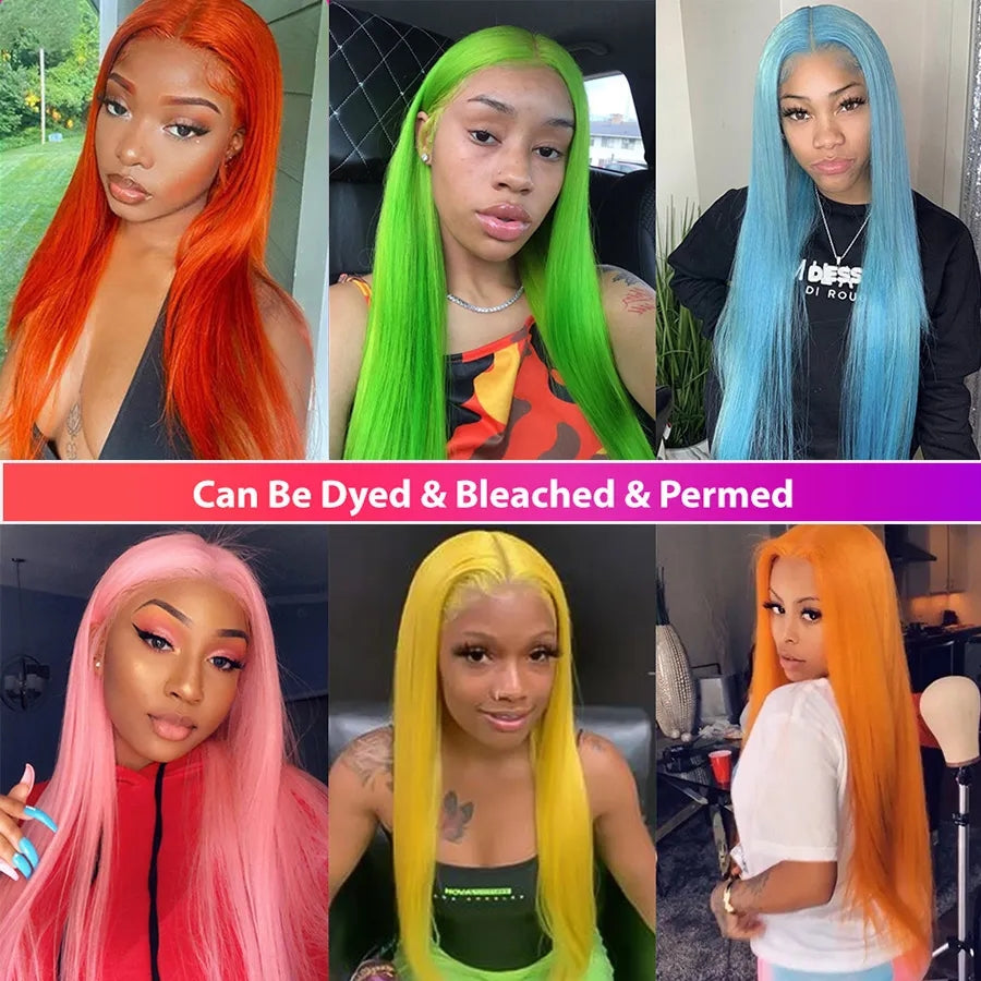 613 Blonde Lace Frontal Wig HD Transparent Brazilian Straight For Women #PA1026