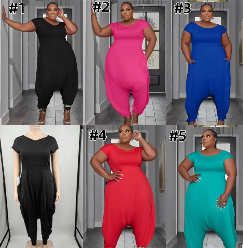 Wholesale Fashion jumpsuit for women plus size:L-5XL
