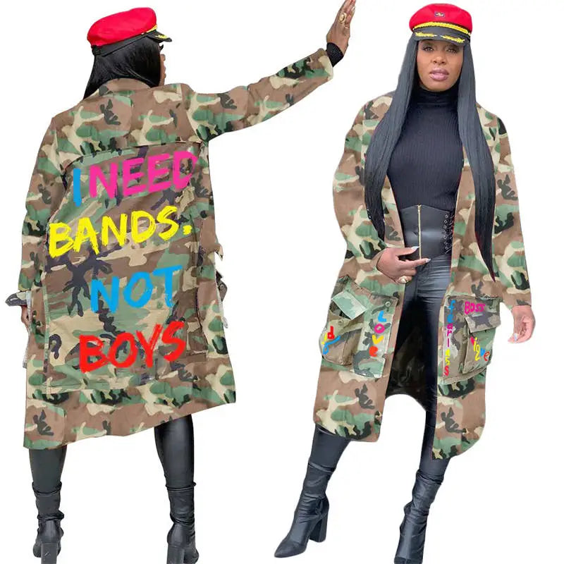 Wholesale Fashion camouflage coat size:S-3XL