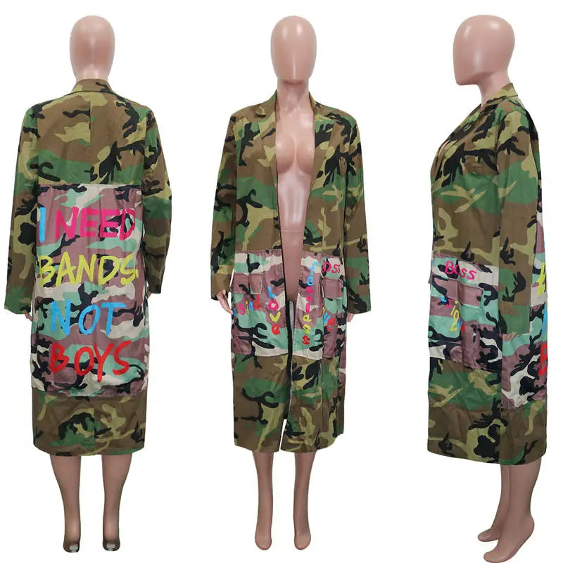 Wholesale Fashion camouflage coat size:S-3XL