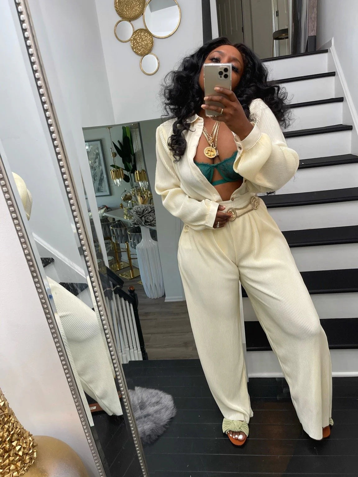 Casual Loose Two-Piece Set (Without Belt) AY2635