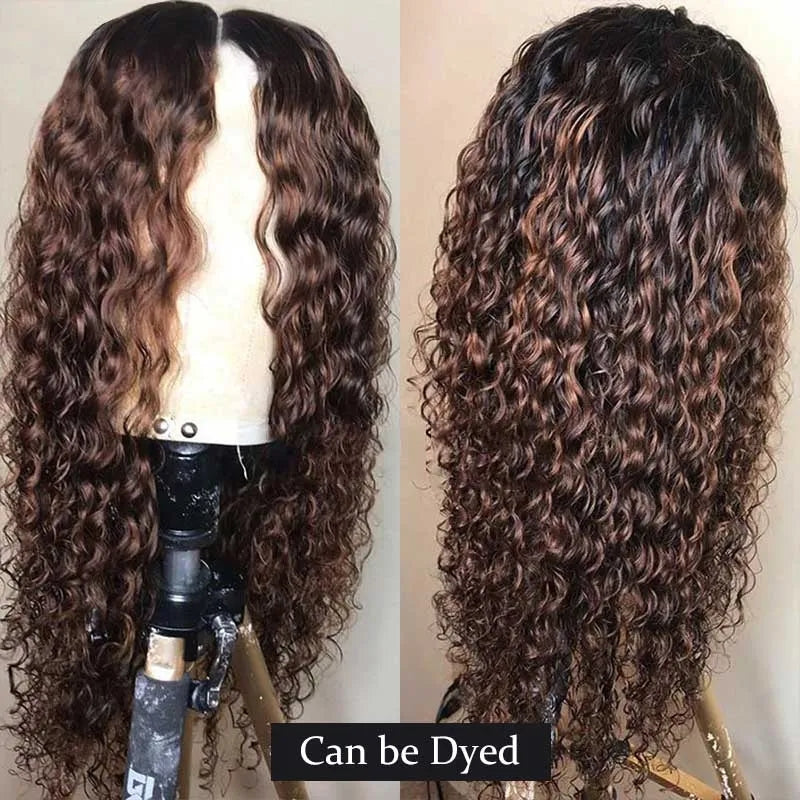 13x4 Lace Frontal PrePlucked Brazilian Deep Wave Frontal Human Hair Wigs