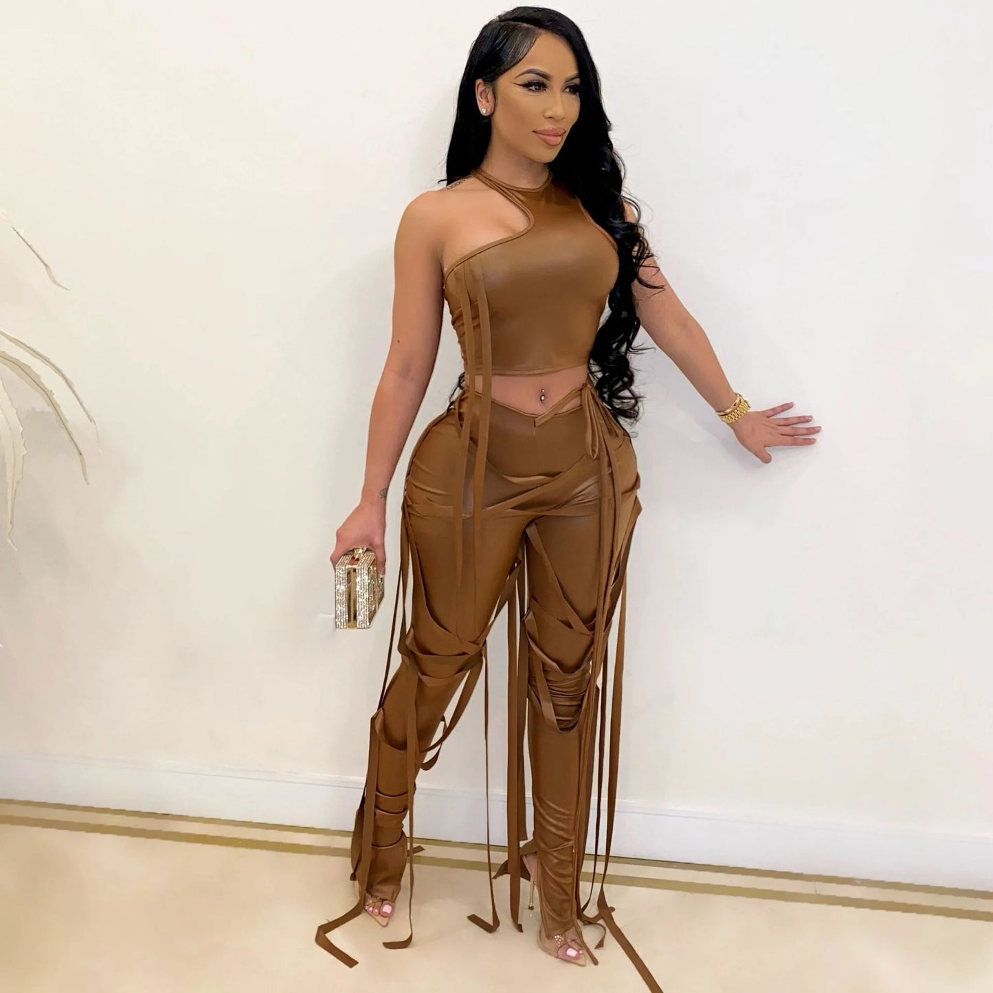 Sexy vest strap suit AY2620